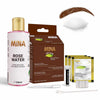 Long Lasting Medium Brown Henna color regular kit with Rose water for Henna fixing solution