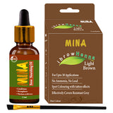 Light Brown Henna -  Eyebrow Tinting Brush -  Eyebrow Nourishing Oil Combo