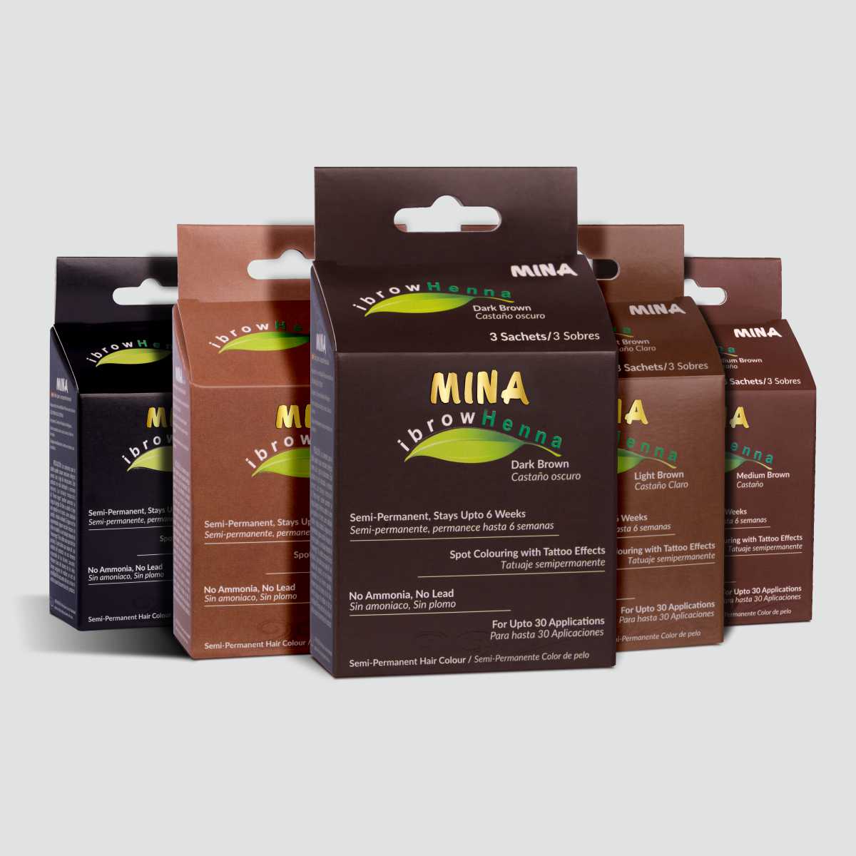 Mina Ibrow Henna Regular Combo Pack