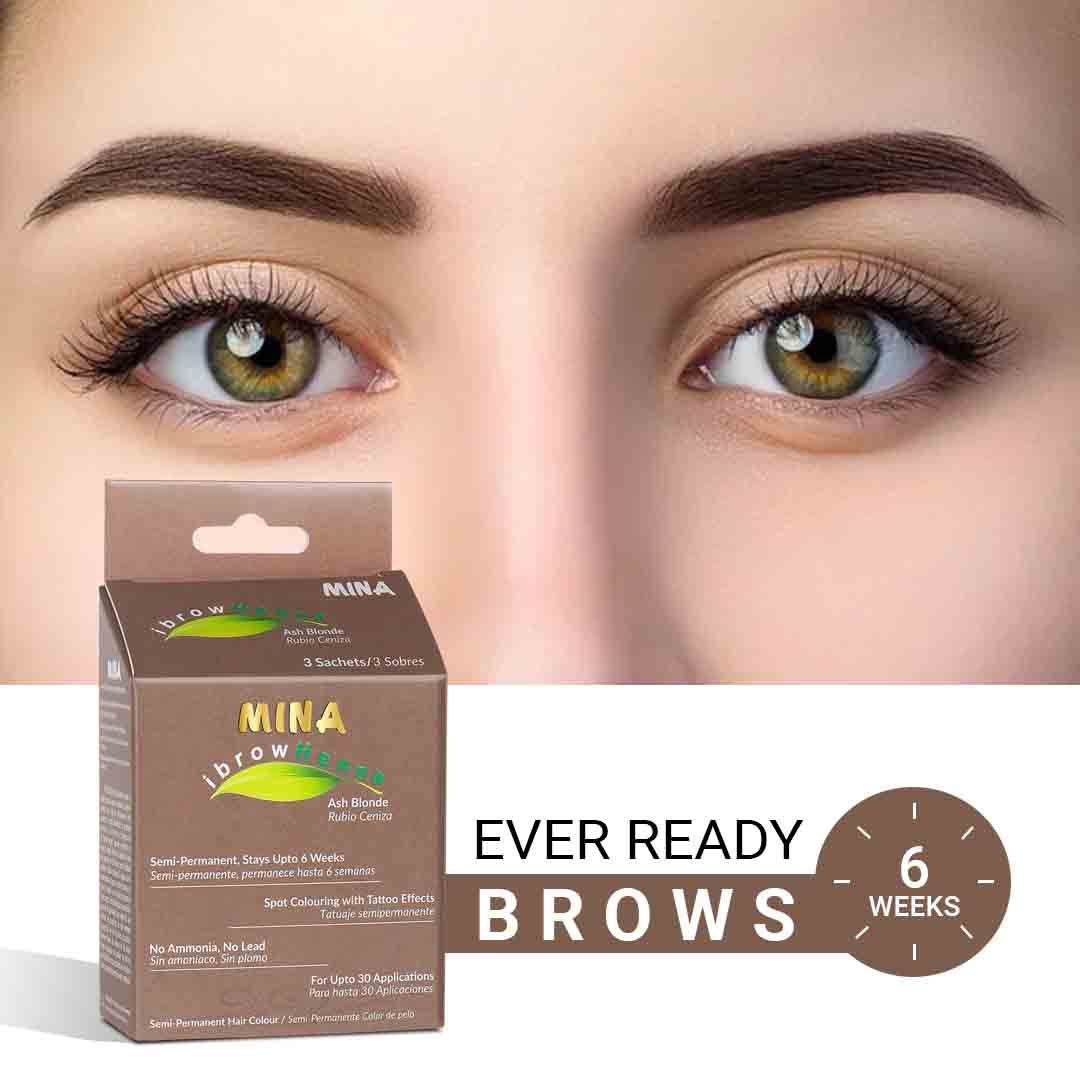 Brow Henna Ash Blonde Regular Kit - ever ready brows