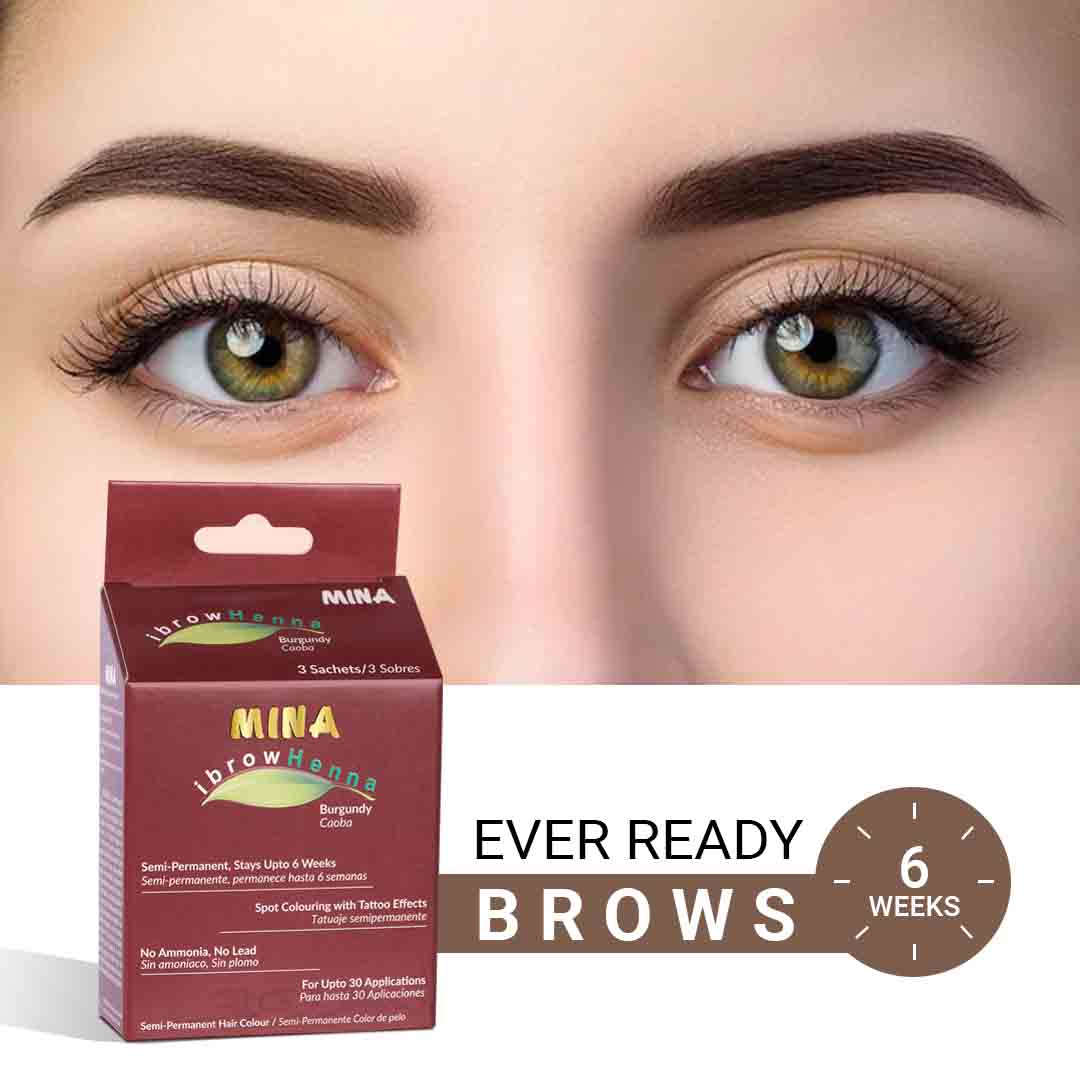Mina Brow Henna Regular Tint Kit - Burgundy – IBrowhenna