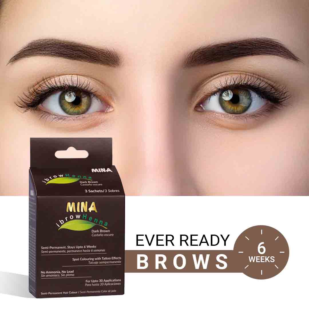 mina ibrowhenna ever ready brows in 6 weeks
