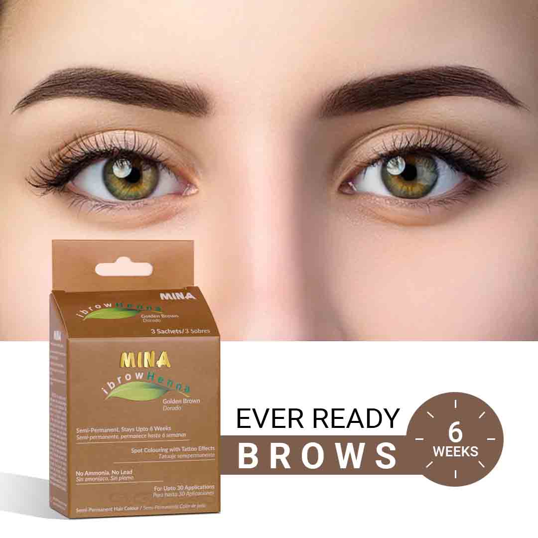 Brow Henna Golden Brown Regular Kit - ever ready brows