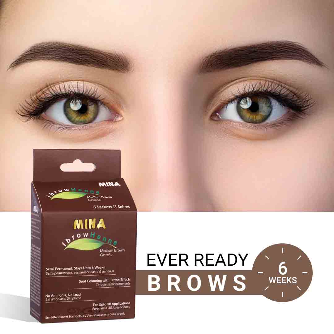 Brow Henna Regular Kit - Medium Brown - ever ready brows
