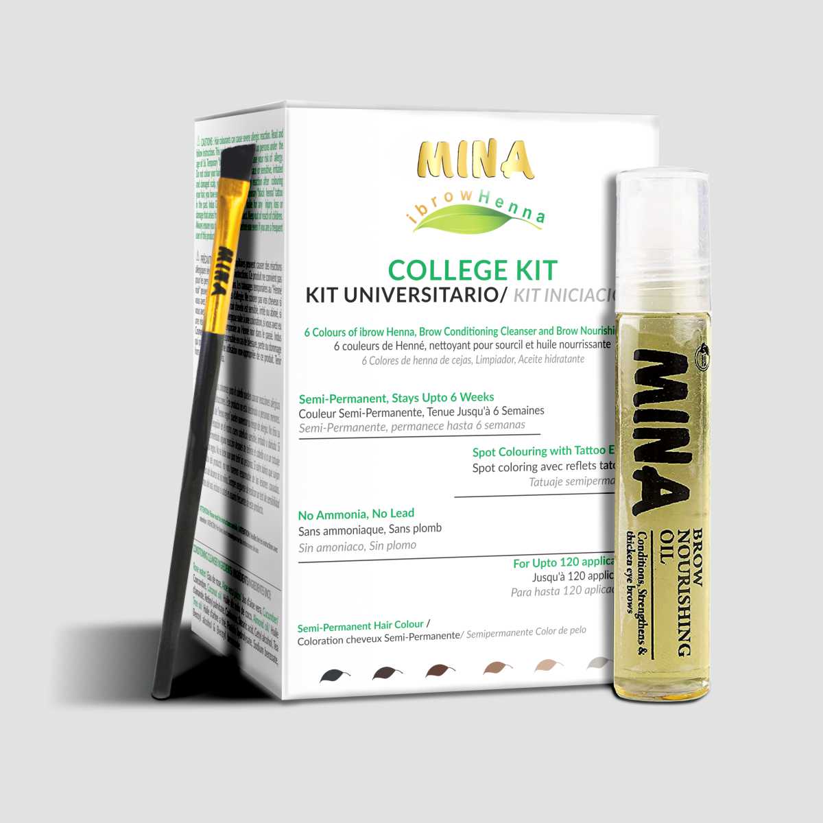 College Kit - Eyebrow Nourishing Oil - Brush -Combo